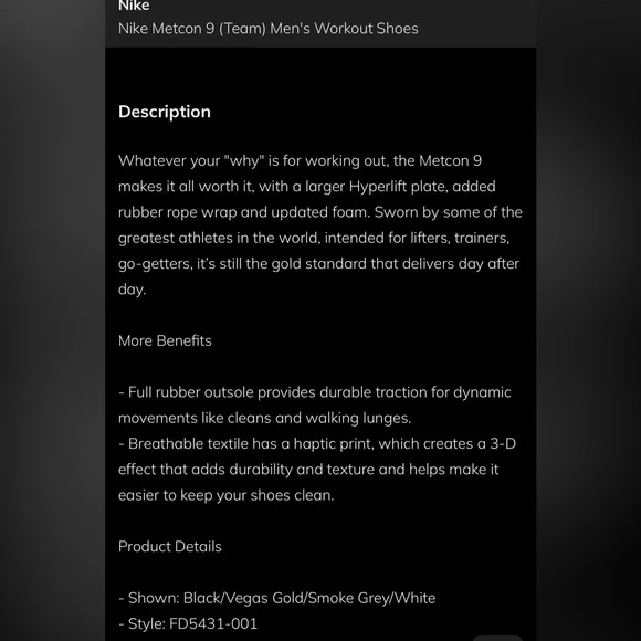 EUC Nike Men's Metcon 9 - Picture 10 of 16